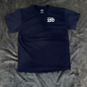 NWOT America 250 T-Shirt Mens Large Navy Blue Florida Bold Brave Graphic‎ L